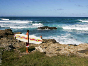 Guadeloupe Moule haut lieu du surf appartement duplex 6 personnes